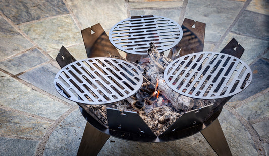 2x Grill Plates for Crucible Fire Pit & BBQ